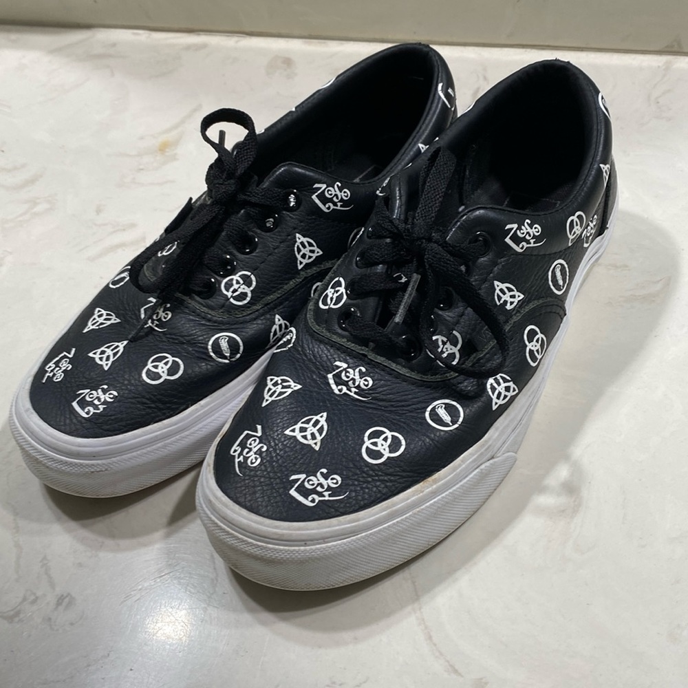 Vans Era Led Zeppelin Black/True White Sneakers 7.5 men’s USED
